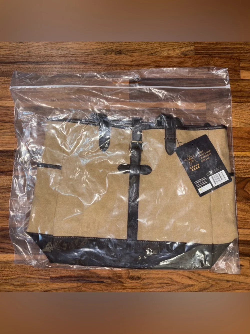 Steve Azar Waxed Canvas Large Tote Bag